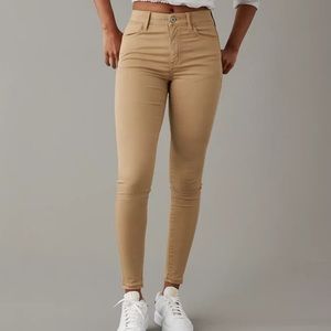 American Eagle Khaki Skinny Jeans